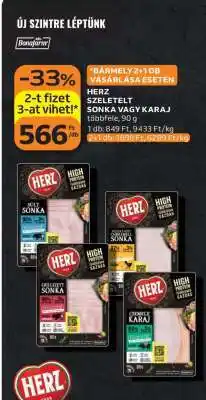 Auchan HERZ Szeletelt Sonka vagy Karaj ajánlat