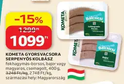 Auchan KOMETA GYORSVACSORA SERPENYŐS KOLBÁSZ ajánlat