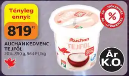 Auchan Auchan Kedvenc Tejföl ajánlat