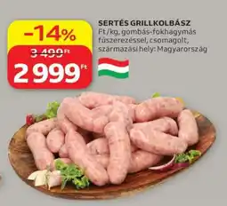 Auchan Sertés Grillkolbász ajánlat