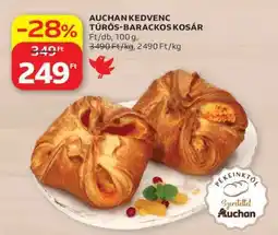 Auchan AUCHAN KEDVENC TÚRÓS-BARACKOS KOSÁR ajánlat