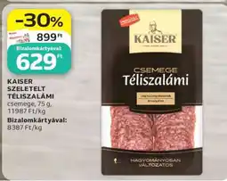 Auchan Kaiser szeletelt téliszalámi ajánlat