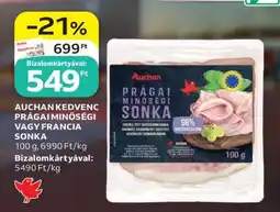 Auchan AUCHAN KEDVENC PRÁGAI MINŐSÉGI VAGY FRANCIA SONKA ajánlat