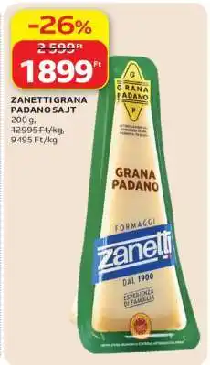 Auchan ZANETTI GRANA PADANO SAJT ajánlat