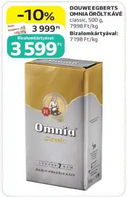 Auchan Douwe Egberts Omnia Őrölt Kávé ajánlat
