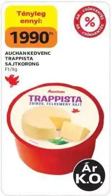 Auchan AUCHAN KEDVENC TRAPPISTA SAJTKORONG ajánlat