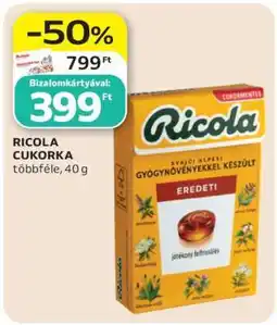 Auchan Ricola cukorka ajánlat