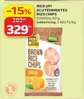 Auchan RICE UP! GLUTÉNMENTES RIZS CHIPS ajánlat