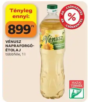 Auchan VÉNUSZ Napraforgó-étolaj ajánlat