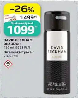 Auchan DAVID BECKHAM DEZODOR ajánlat