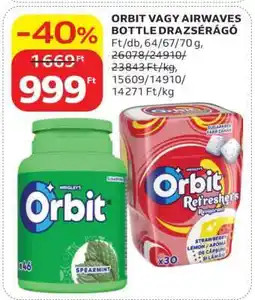 Auchan ORBIT VAGY AIRWAVES BOTTLE DRAZSÉRÁGÓ ajánlat