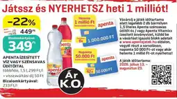 Auchan Apenta ízesített víz vagy szénsavas üdítőital ajánlat