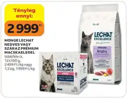 Auchan MONGE LECHAT NEDVES VAGY SZÁRAZ PRÉMIUM MACSKAELEDEL ajánlat