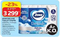 Auchan Zewa Deluxe toalettpapír ajánlat