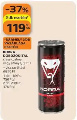 Auchan KOBRA DOBOZOS ITAL ajánlat