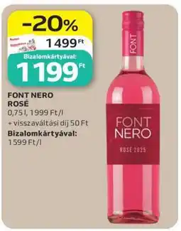 Auchan FONT NERO ROSÉ ajánlat