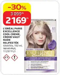 Auchan L'ORÉAL PARIS EXCELLENCE COOL CREME, CREME VAGY NUDE HAJFESTÉK ajánlat