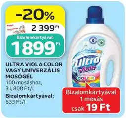 Auchan ULTRA VIOLA COLOR VAGY UNIVERZÁLIS MOSÓGÉL ajánlat
