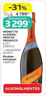 Auchan Mionetto Alkoholmentes Prosecco ajánlat
