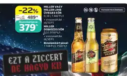Auchan Miller vagy Miller Lime üveges sör ajánlat