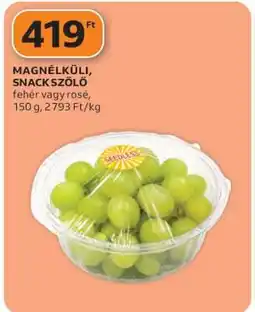 Auchan MAGNÉLKÜLI, SNACK SZŐLŐ ajánlat