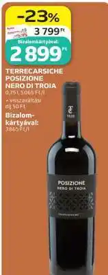 Auchan TERRECARSCICHE POSIZIONE NERO DI TROIA ajánlat