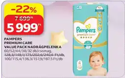 Auchan Pampers Premium Care Value Pack Nadrágpelenka ajánlat