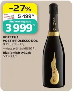 Auchan BOTTEGA POETI PROSECCO DOC ajánlat