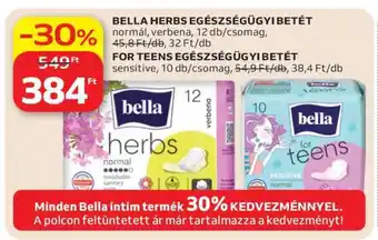 Auchan Bella Herbs egészségügyi betét ajánlat