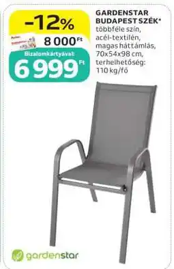 Auchan GARDENSTAR BUDAPEST SZÉK ajánlat