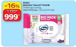 Auchan Zewa nedves toalettpapír ajánlat