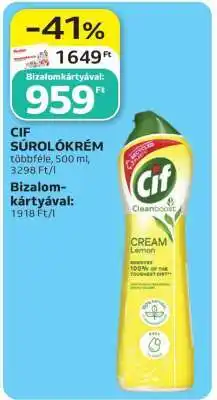 Auchan CIF Súrolókrém ajánlat