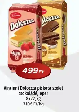 Real Vincinni Dolcezza piskóta szelet csokoládé, eper ajánlat