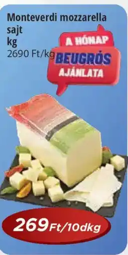 Real Monteverdi mozzarella sajt ajánlat