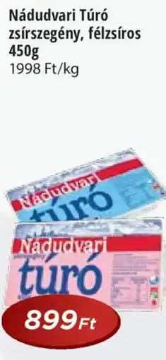 Real Nádudvari Túró zsírszegény, félzsíros ajánlat