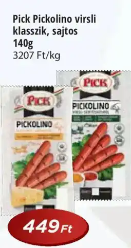Real Pick Pickolino virsli klasszik, sajtos ajánlat