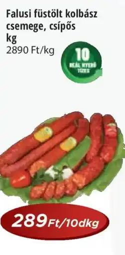 Real Falusi füstölt kolbász csemege, csípős ajánlat