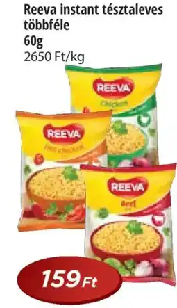 Real Reeva instant tésztaleves többféle ajánlat