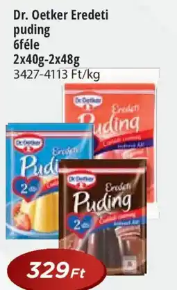 Real Dr. Oetker Eredeti puding 6féle ajánlat
