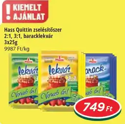 Real Hass Quittin zselésítőszer 2:1, 3:1, baracklekvár ajánlat