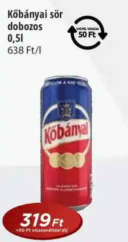 Real Kőbányai sör dobozos ajánlat