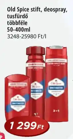 Real Old Spice stift, deospray, tusfürdő többféle ajánlat