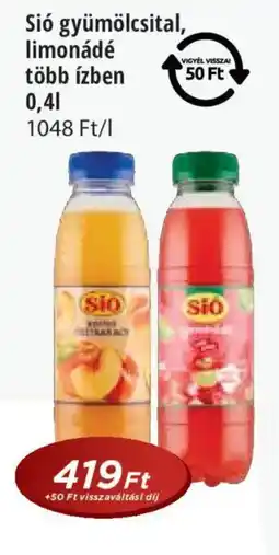Real Sió gyümölcsital, limonádé több ízben ajánlat
