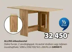 JYSK ALLING étkezőasztal ajánlat