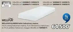 JYSK WELLPUR GLOMMA fehér habszivacs matrac ajánlat