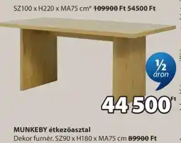 JYSK MUNKEBY étkezőasztal ajánlat
