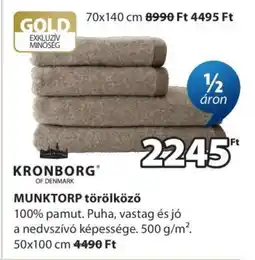 JYSK MUNKTORP törölköző ajánlat