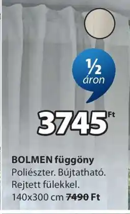 JYSK BOLMEN függöny ajánlat