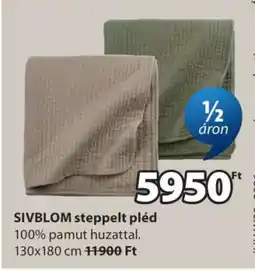 JYSK SIVBLOM steppelt pléd ajánlat
