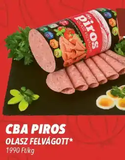 CBA Cba piros olasz felvágott ajánlat
